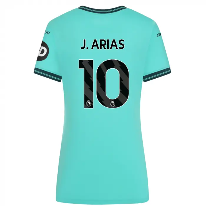 Wolverhampton Wanderers Shirt Store | 25-26 Wolves Pro Away Shirt – Womens J. ARIAS 10 Collection Wolverhampton Wanderers Official Gear
